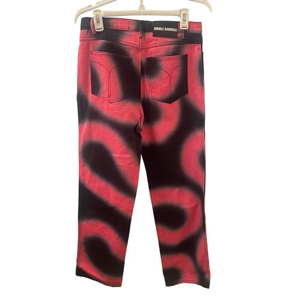 Double Rainbouu Black Pink Printed Jeans Size 30 x 30 - Picture 2 of 6